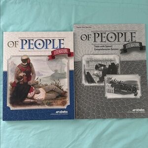 Abeka’s academy 7th grade literature book and teacher quiz/test key new